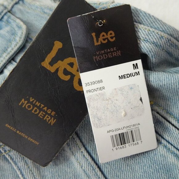 Lee Denim Vest Women's Size M Blue Denim Sleeveless Motorcycle Casual Moto - Picture 6 of 8